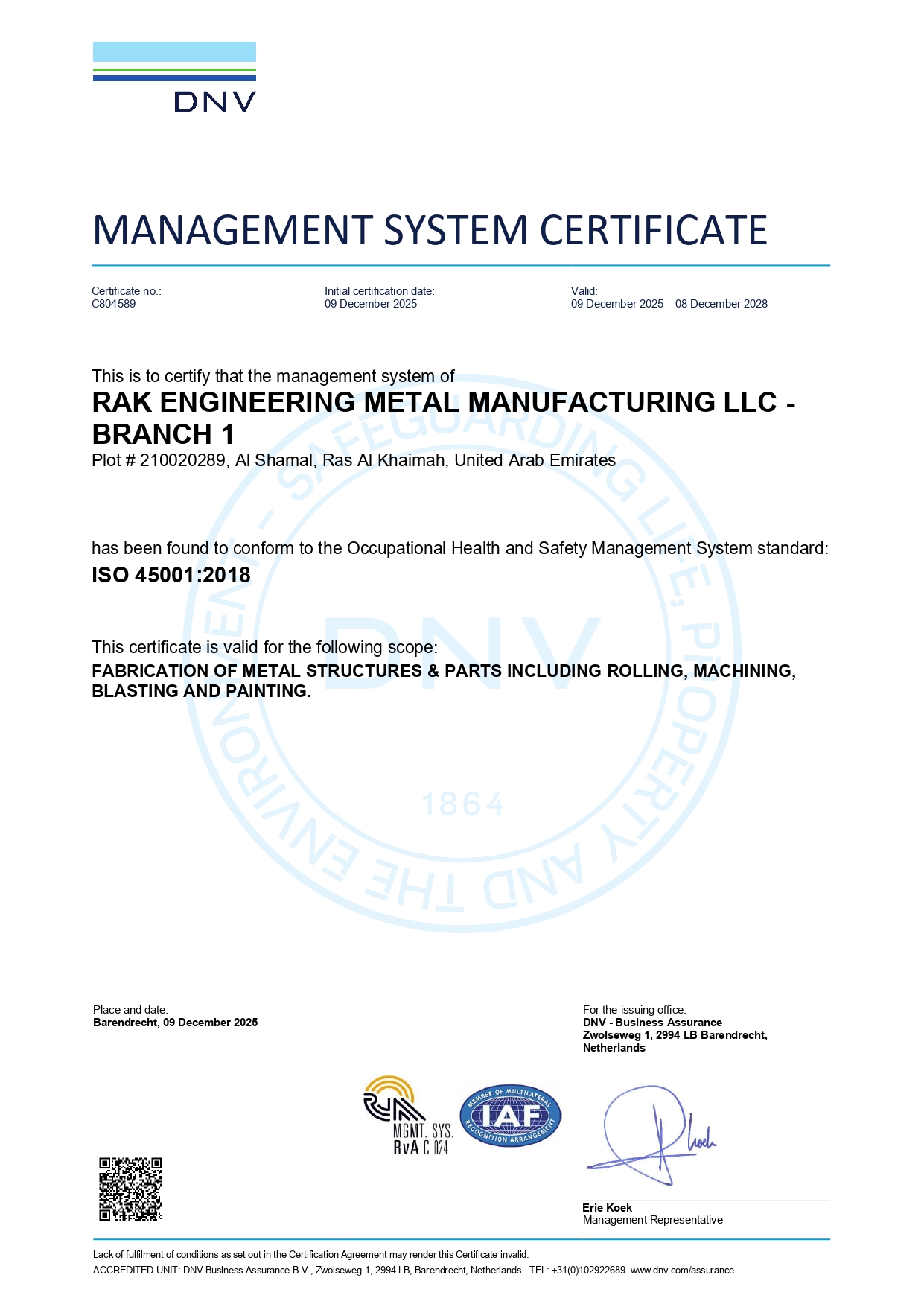 ISO 45001:2018